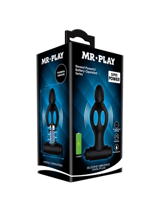 Mr Play - Plug Anale in Silicone con Vibrazione