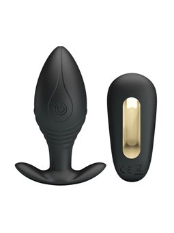 Pretty Love - Vibratore Ricaricabile Plug Anale Regina Nero