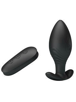Pretty Love - Regina Anal Plug Rechargeable Vibrator Black
