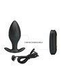 Pretty Love - Regina Anal Plug Rechargeable Vibrator Black