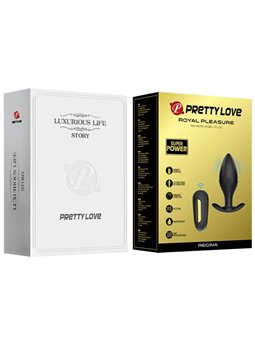 Pretty Love - Regina Anal Plug Rechargeable Vibrator Black