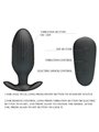 Pretty Love - Kelly Plug Anal Rechargeable Vibrator Black