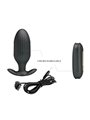 Pretty Love - Kelly Plug Anal Rechargeable Vibrator Black