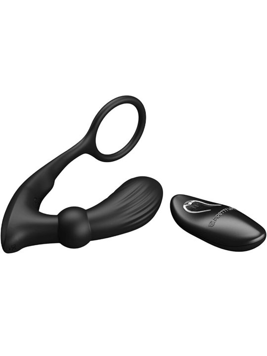 Pretty Love - Warren Black Anal Ring & Vibrator