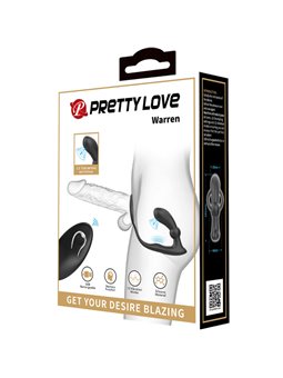 Pretty Love - Warren Black Anal Ring & Vibrator