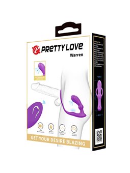 Pretty Love - Anello Anale e Vibratore Warren Viola