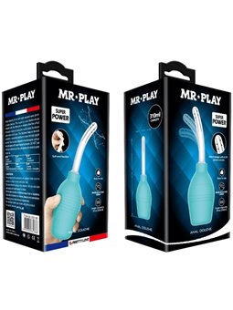 Mr Play - Anal Pear Blue Rubber Shower