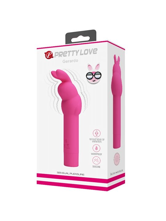 Pretty Love - Vibratore Rabbit in Silicone Gerardo Fucsia