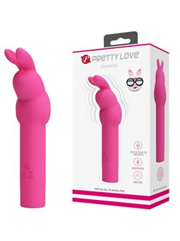 Pretty Love - Gerardo Fuschia Rabbit Silicone Vibrator