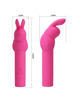 Pretty Love - Vibratore Rabbit in Silicone Gerardo Fucsia
