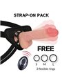 Rockarmy - Harness + Liquid Silicone Vibrator Premium Apache Remote Control 22Cm