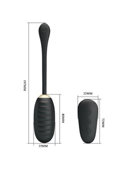 Pretty Love - Uovo Vibrante Ricaricabile Doreen Luxury Nero