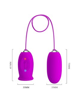 Pretty Love - Vibratore Ricaricabile Daisy Dual Egg Viola