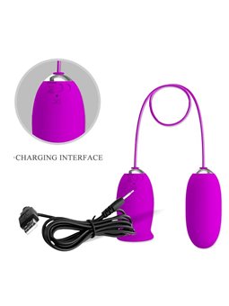 Pretty Love - Vibratore Ricaricabile Daisy Dual Egg Viola