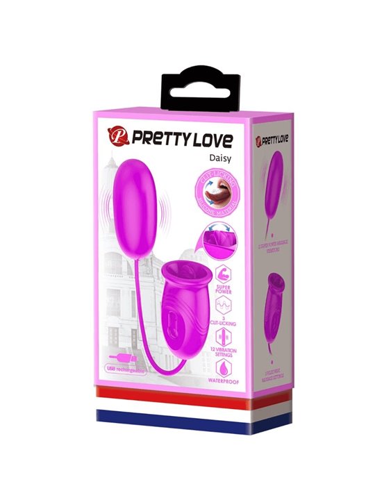 Pretty Love - Vibratore Ricaricabile Daisy Dual Egg Viola