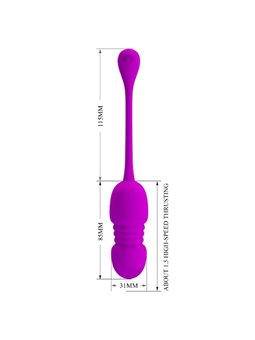 Pretty Love - Callie Purple Rechargeable Vibrating Egg