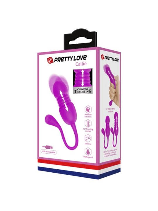 Pretty Love - Callie Purple Rechargeable Vibrating Egg