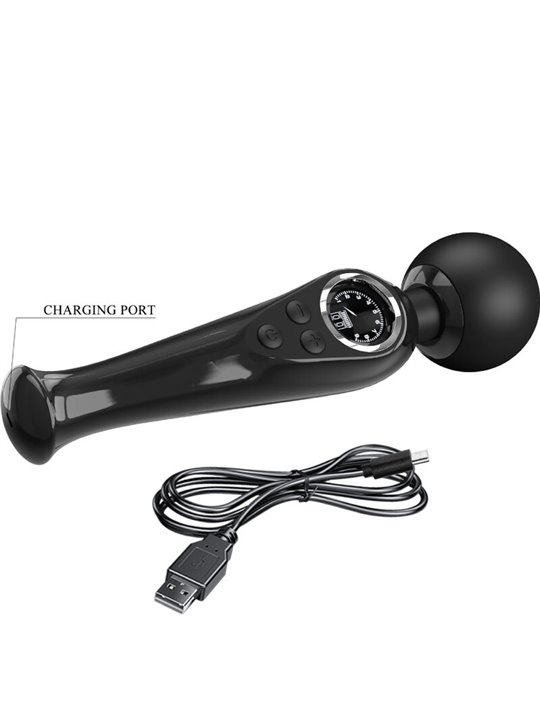 Pretty Love - Skyler Vibrator Wand Black
