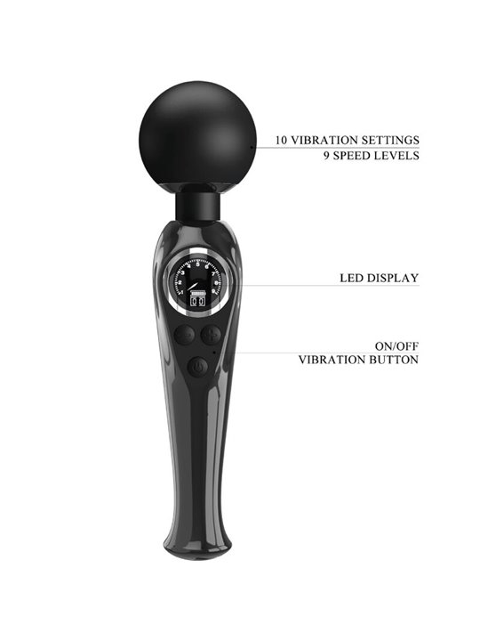 Pretty Love - Vibratore Wand Skyler Nero