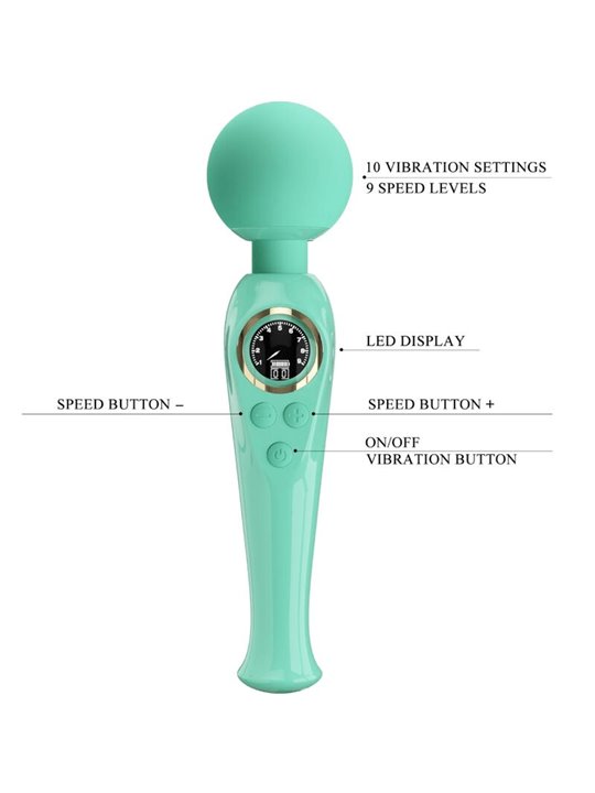 Pretty Love - Vibratore Wand Skyler Verde
