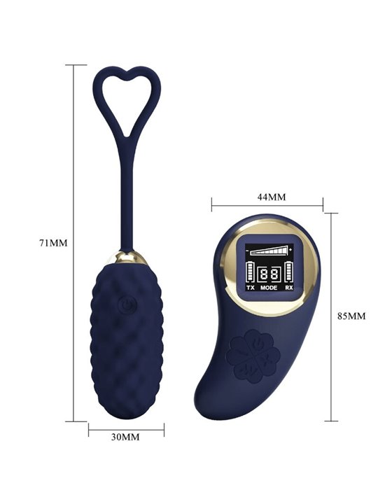 Pretty Love - Uovo Vibrante con Telecomando Blu Vivian