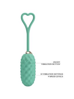 Pretty Love - Uovo Vibrante con Telecomando Verde Vivian