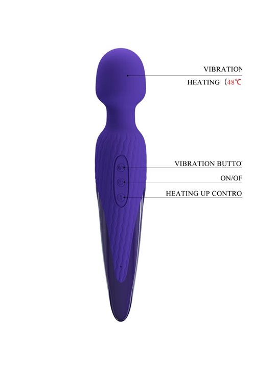 Pretty Love - Vibratore Antony Youth Wand Violetto Effetto Calore