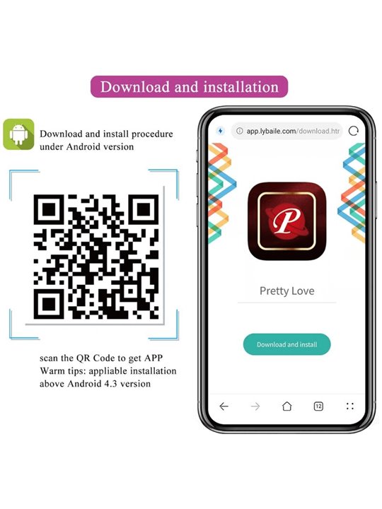 Pretty Love - Nymph Vibrating Egg App Controlled Purple
