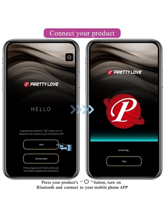 Pretty Love - Ninfa Uovo Vibrante con App Viola