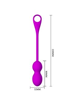 Pretty Love - Elvira Rechargeable Vibrating Balls Purple