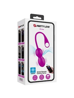 Pretty Love - Elvira Rechargeable Vibrating Balls Purple