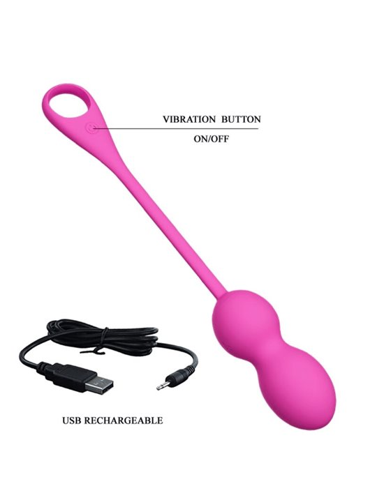 Pretty Love - Elvira Pink Rechargeable Vibrating Balls