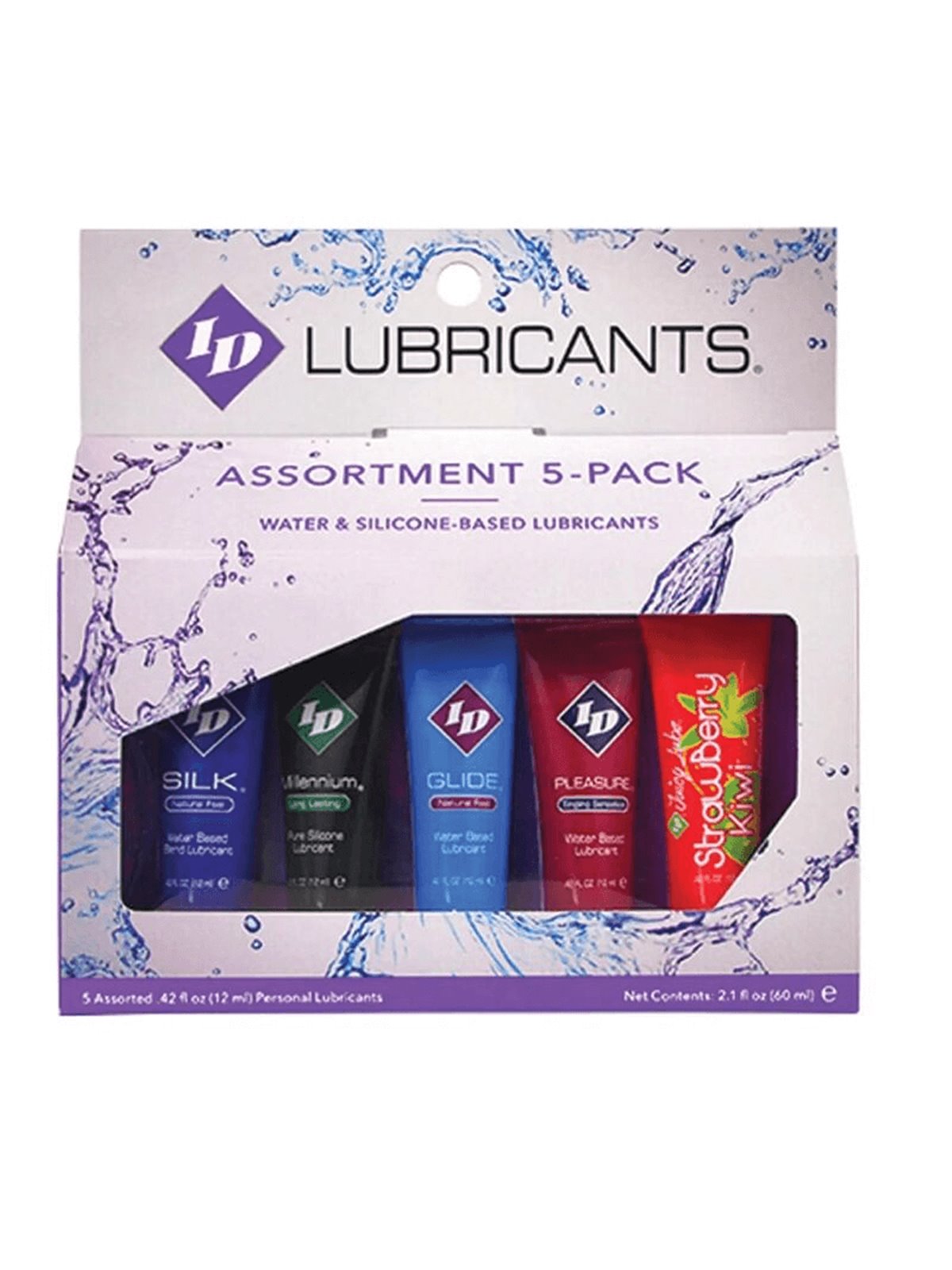 Id Juicy Lube - Assorted 5X Lubricant Tube Pack 12 ML
