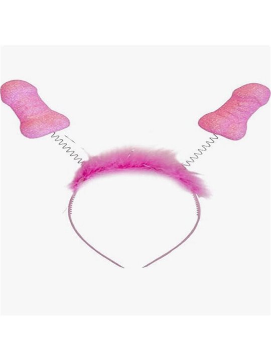 Diablo Picante - Cerchietti per Capelli Rosa Glitter 6 PZ