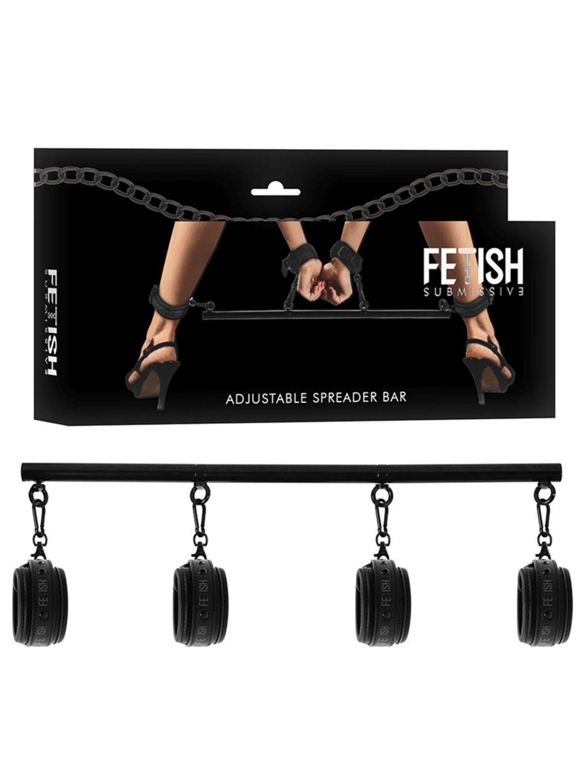 Fetish Submissive Bondage - Adjustable Separator Bar 4 Pieces