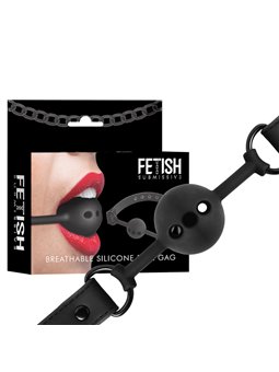 Fetish Submissive Bondage - Breathable Silicone Ball Gag