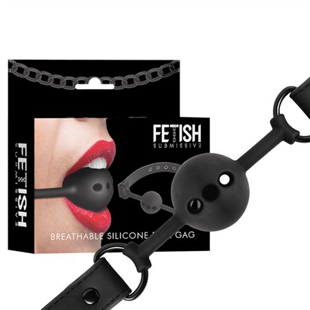 Fetish Submissive Bondage - Ball Gag in Silicone Traspirante