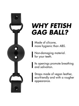 Fetish Submissive Bondage - Ball Gag in Silicone Traspirante