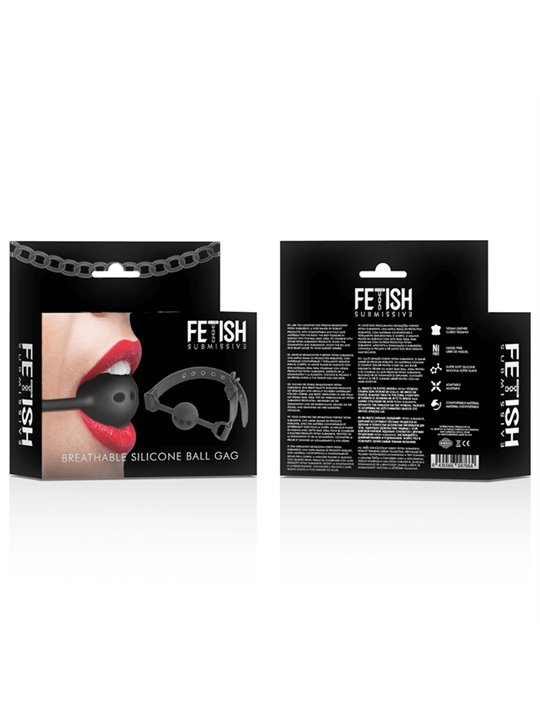 Fetish Submissive Bondage - Ball Gag in Silicone Traspirante