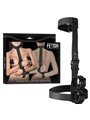 Fetish Submissive Bondage - Collar & Wrist Cuffs Body Restraint Set