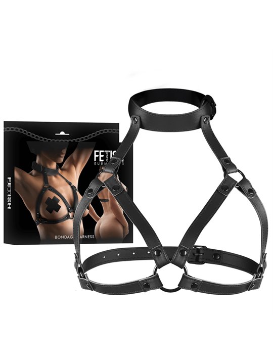 Fetish Submissive Bondage - Adjustable Chest Harness
