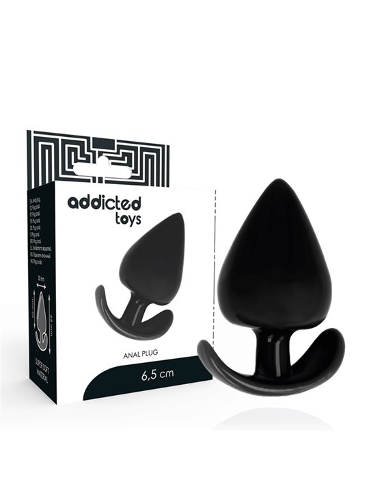Addicted Toys - Plug Anale in Silicone Nero 6,5 CM