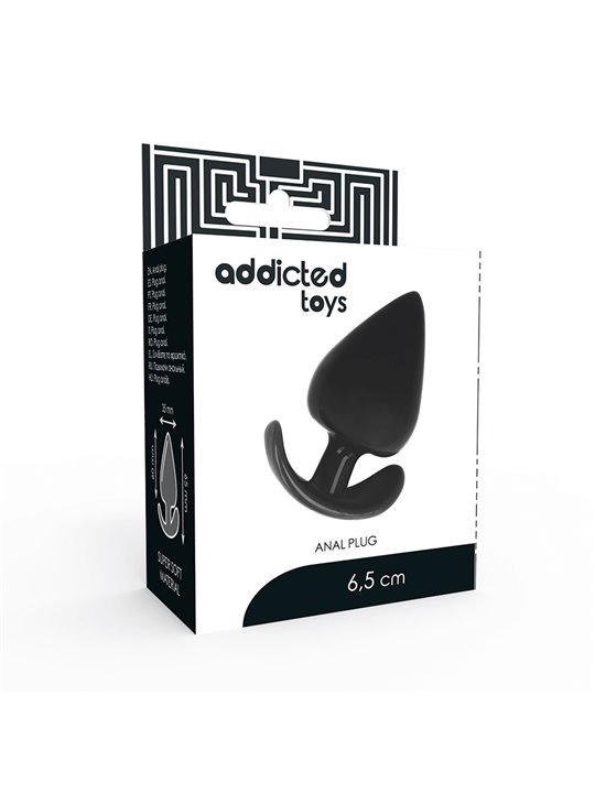 Addicted Toys - Plug Anale in Silicone Nero 6,5 CM