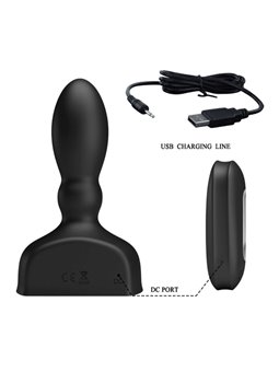 Mr Play - Plug Anale Gonfiabile con Telecomando Nero
