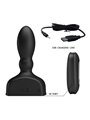 Mr Play - Black Inflatable Anal Plug Remote Control