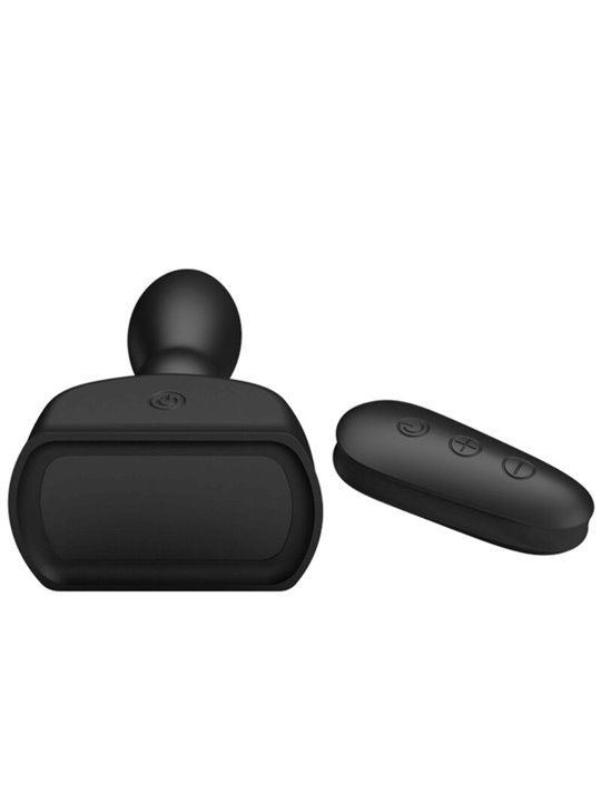 Mr Play - Black Inflatable Anal Plug Remote Control