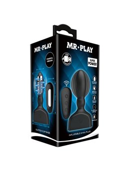 Mr Play - Plug Anale Gonfiabile con Telecomando Nero