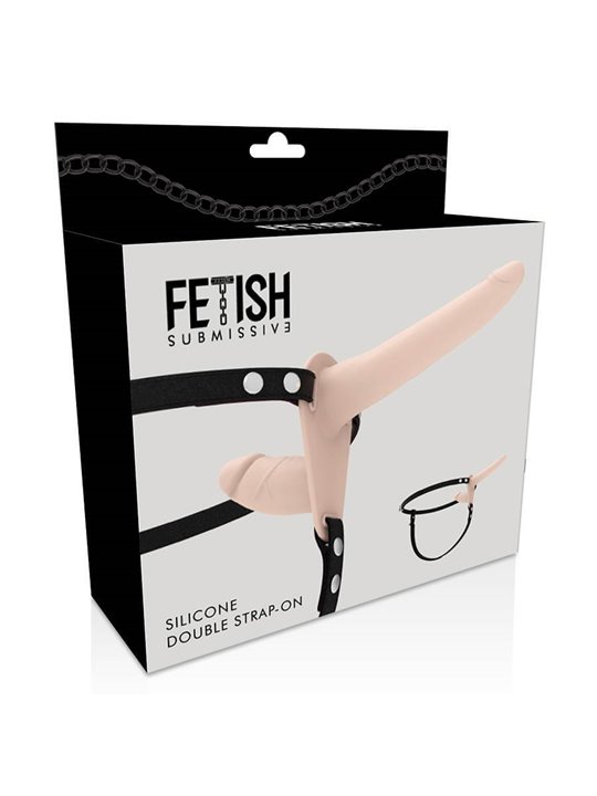 Fetish Submissive - Fallo Indossabile Double Penetrix Strap-On Flesh