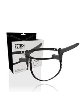 Fetish Submissive - Fallo Doppio Indossabile Double Penetrix Strap-On Black