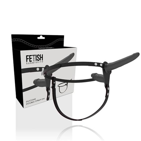 Fetish Submissive - Fallo Doppio Indossabile Double Penetrix Strap-On Black